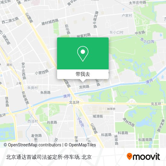北京通达首诚司法鉴定所-停车场地图