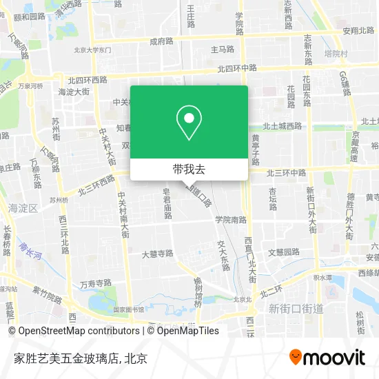 家胜艺美五金玻璃店地图