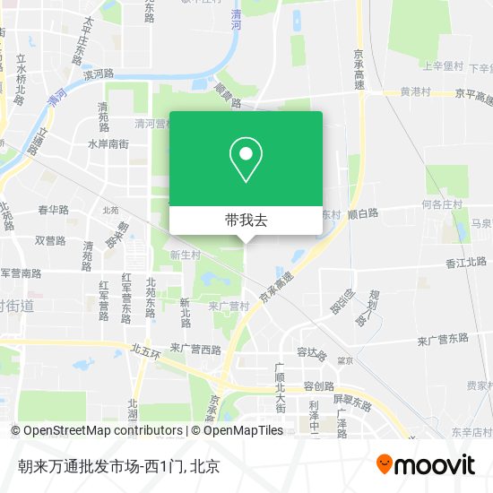 朝来万通批发市场-西1门地图