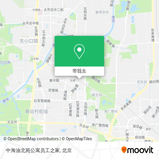 中海油北苑公寓员工之家地图