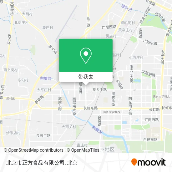 北京市正方食品有限公司地图