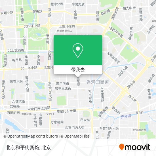 北京和平街宾馆地图