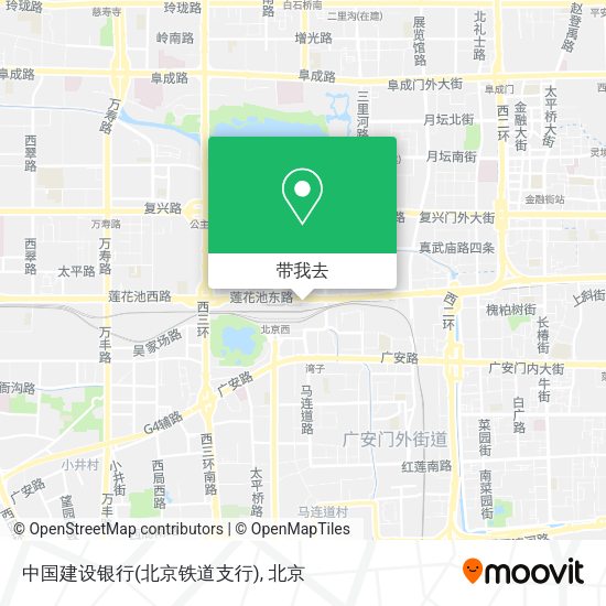中国建设银行(北京铁道支行)地图