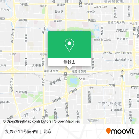 复兴路14号院-西门地图