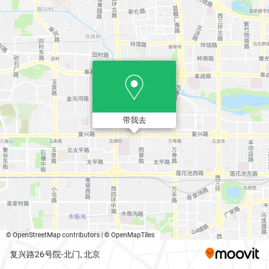 复兴路26号院-北门地图