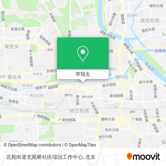 北苑街道北苑桥社区综治工作中心地图
