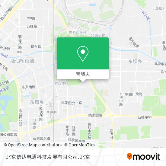 北京信达电通科技发展有限公司地图