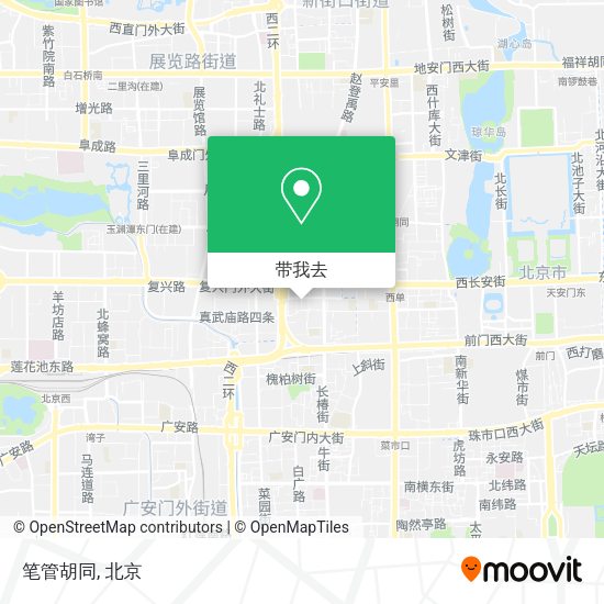 笔管胡同地图