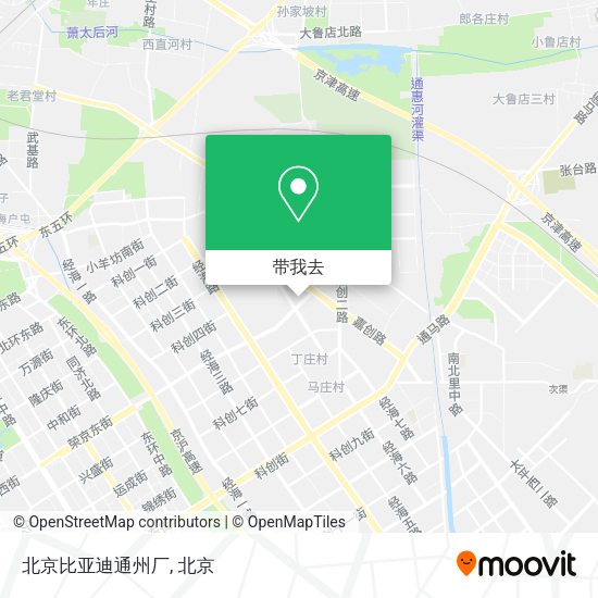 北京比亚迪通州厂地图