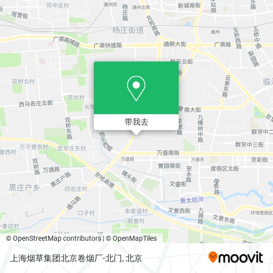 上海烟草集团北京卷烟厂-北门地图