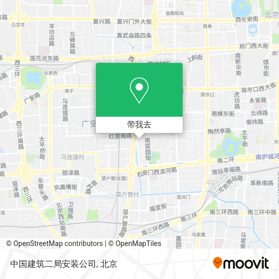 中国建筑二局安装公司地图