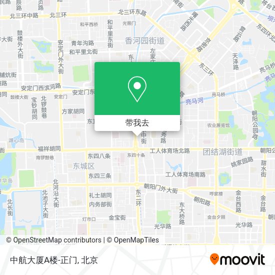 中航大厦A楼-正门地图