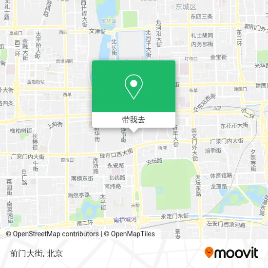前门大街地图