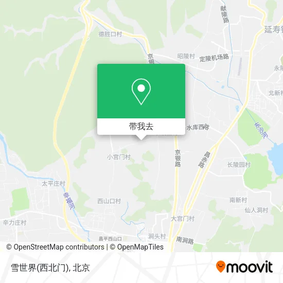 雪世界(西北门)地图