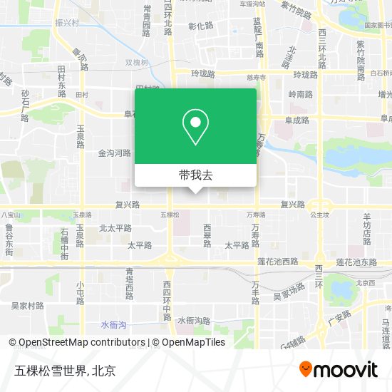 五棵松雪世界地图