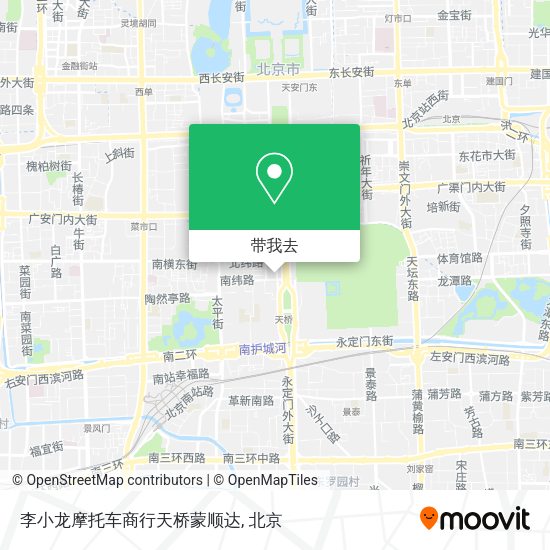 李小龙摩托车商行天桥蒙顺达地图