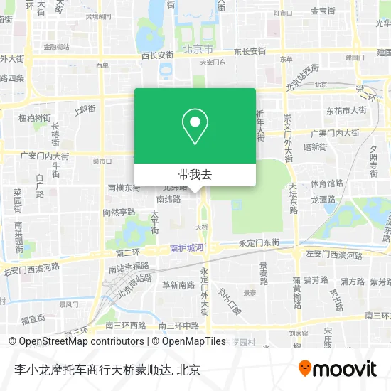 李小龙摩托车商行天桥蒙顺达地图