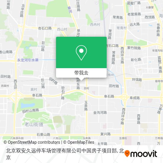 北京双安久远停车场管理有限公司中国房子项目部地图
