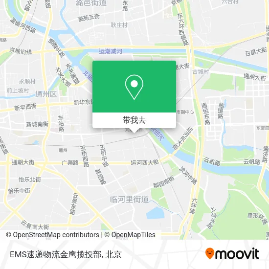EMS速递物流金鹰揽投部地图
