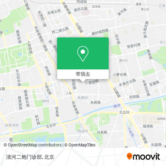 清河二炮门诊部地图
