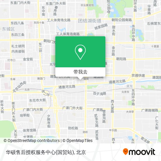 华硕售后授权服务中心(国贸站)地图