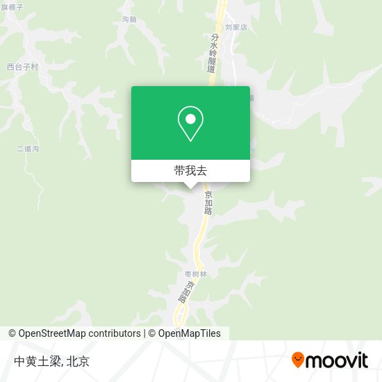 中黄土梁地图