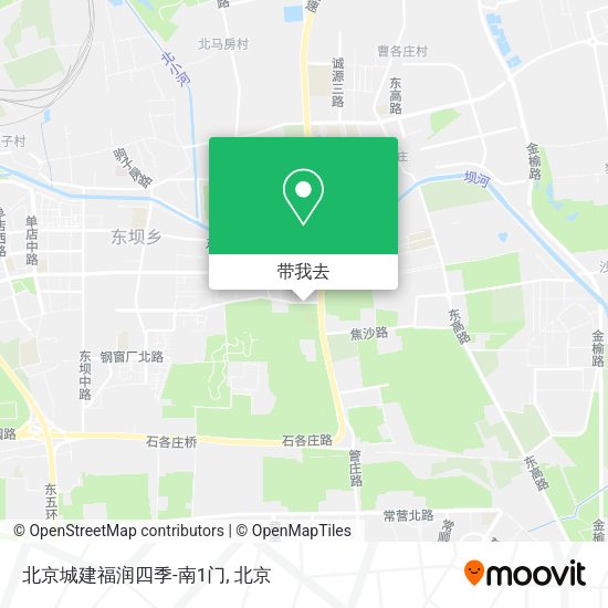 北京城建福润四季-南1门地图