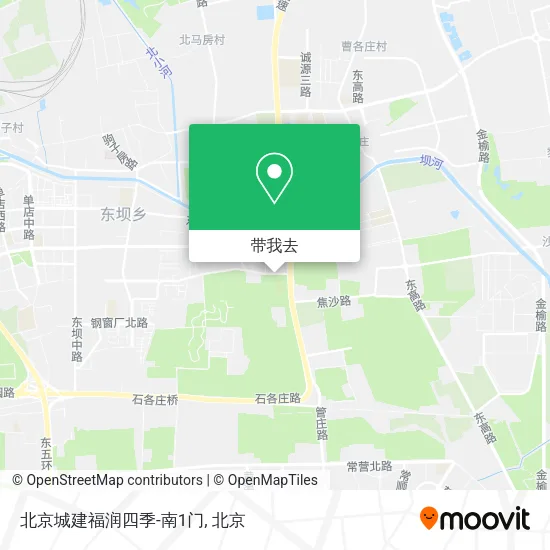 北京城建福润四季-南1门地图