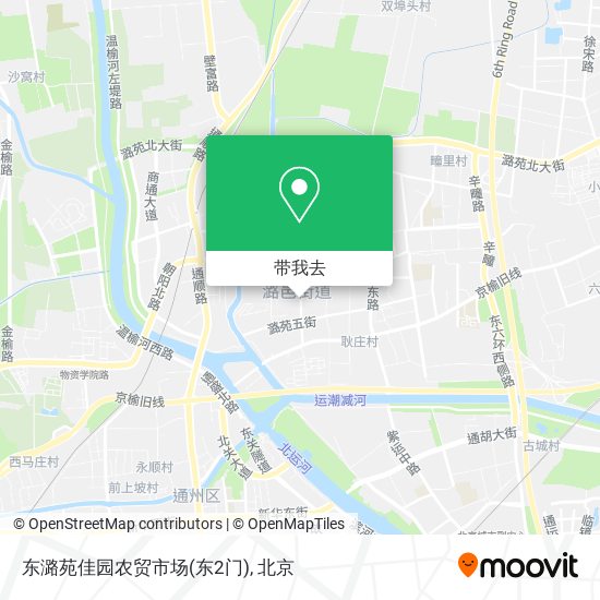 东潞苑佳园农贸市场(东2门)地图