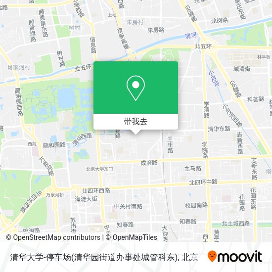 清华大学-停车场(清华园街道办事处城管科东)地图
