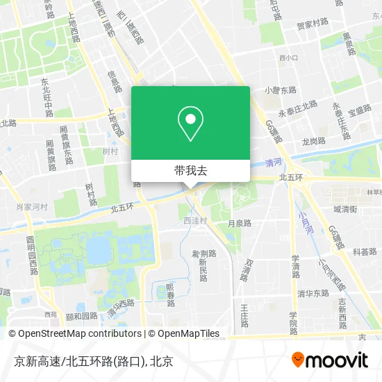 京新高速/北五环路(路口)地图