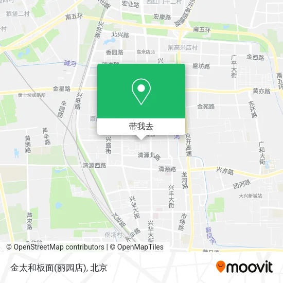 金太和板面(丽园店)地图