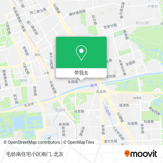 毛纺南住宅小区南门地图