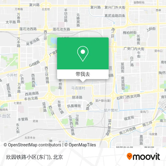 欣园铁路小区(东门)地图