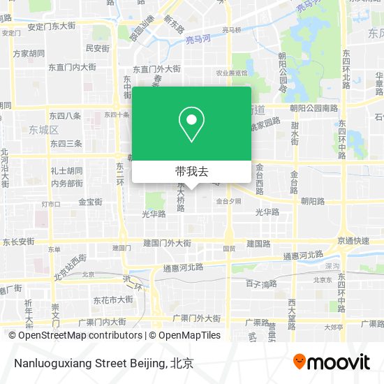 Nanluoguxiang Street Beijing地图