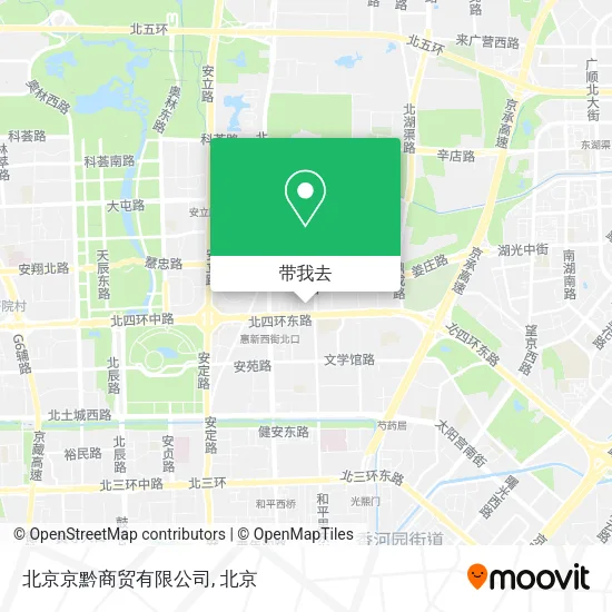 北京京黔商贸有限公司地图