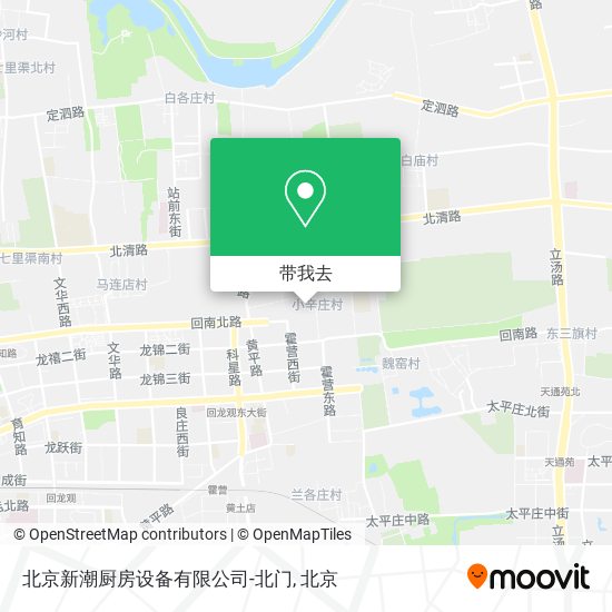 北京新潮厨房设备有限公司-北门地图