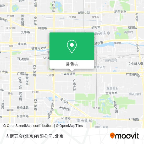吉斯五金(北京)有限公司地图