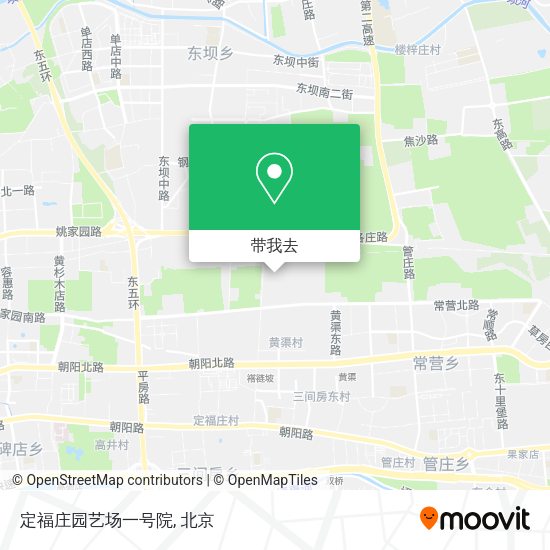 定福庄园艺场一号院地图