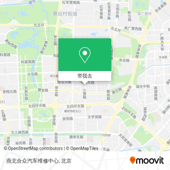 燕北合众汽车维修中心地图