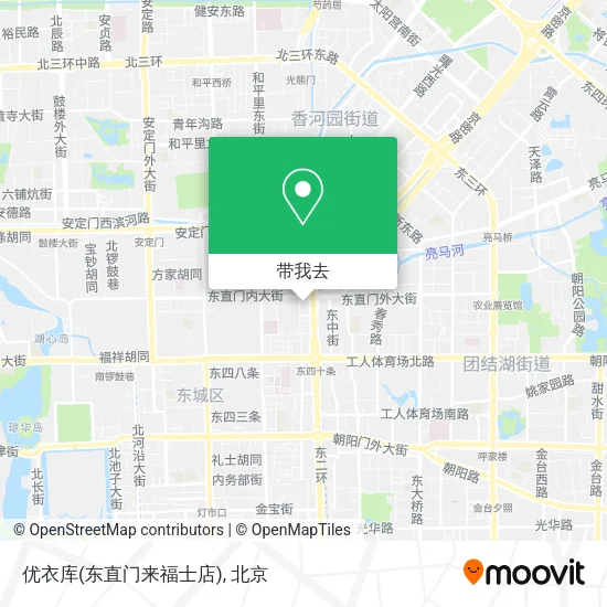 优衣库(东直门来福士店)地图