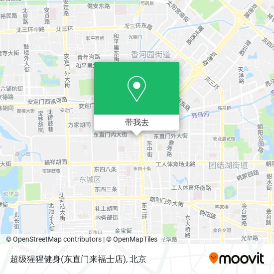超级猩猩健身(东直门来福士店)地图