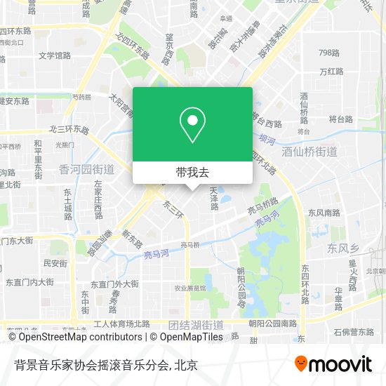 背景音乐家协会摇滚音乐分会地图