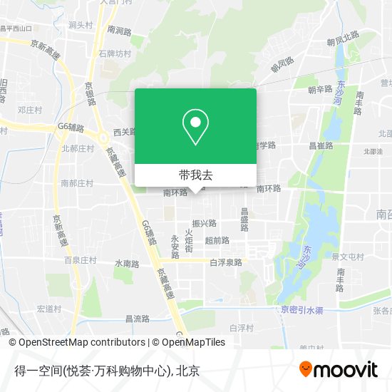得一空间(悦荟·万科购物中心)地图
