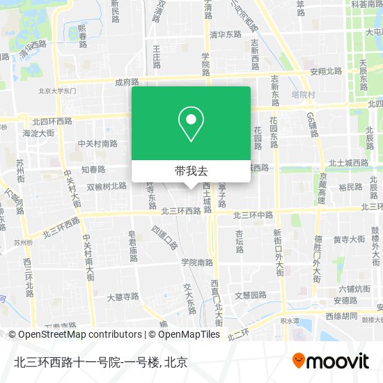 北三环西路十一号院-一号楼地图