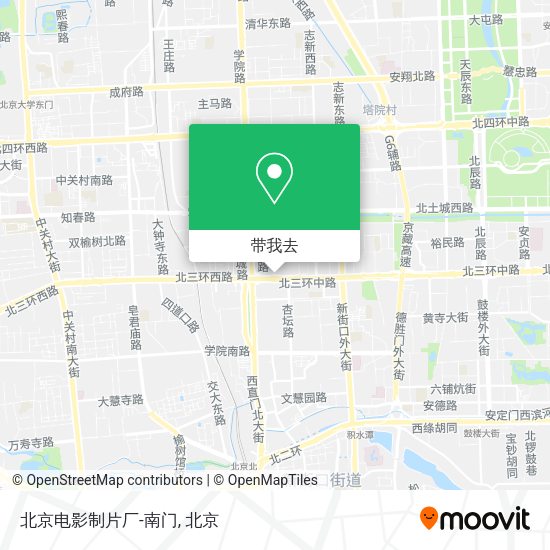北京电影制片厂-南门地图