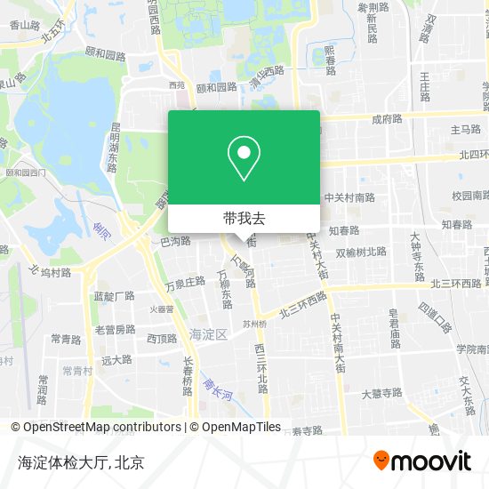 海淀体检大厅地图