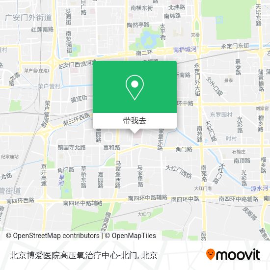 北京博爱医院高压氧治疗中心-北门地图