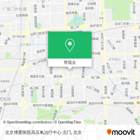 北京博爱医院高压氧治疗中心-北门地图