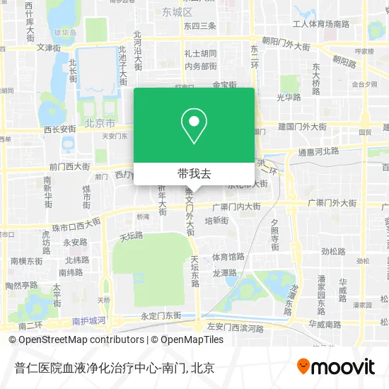 普仁医院血液净化治疗中心-南门地图